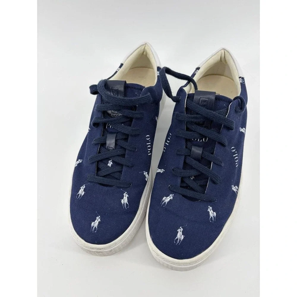 Polo Ralph Lauren Pony Sneakers Court 125 Canvas Shoes, Men's 8.5, Unisex